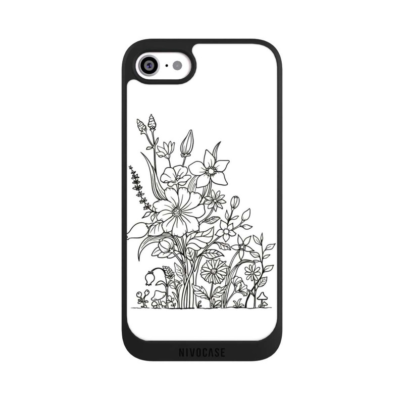 iPhone SE 2020 NIVOpure Flowers Line Art