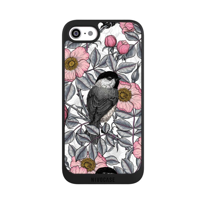 iPhone SE 2020 NIVOpure Chickadees and Wild Rose