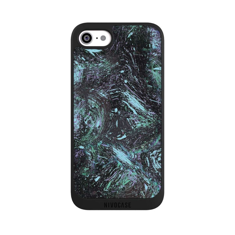 iPhone SE 2020 NIVOpure Abstract Dripping Dust Purple