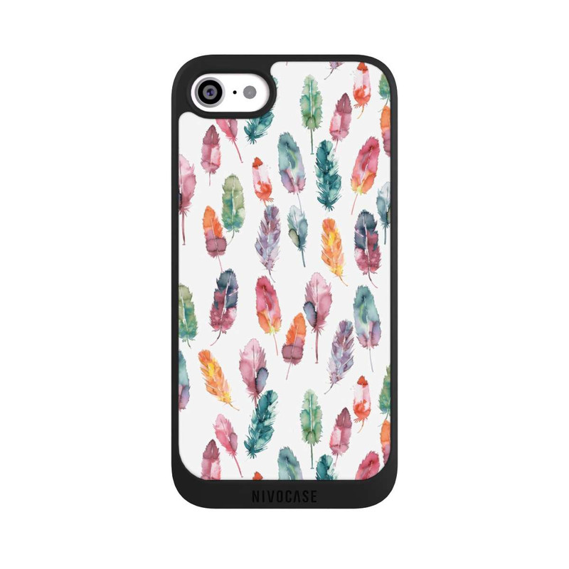 iPhone SE 2020 NIVOpure Boho Watercolor Feathers