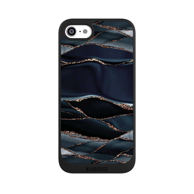 iPhone SE 2020 NIVOpure Dark Grey Stripes Golden LooK