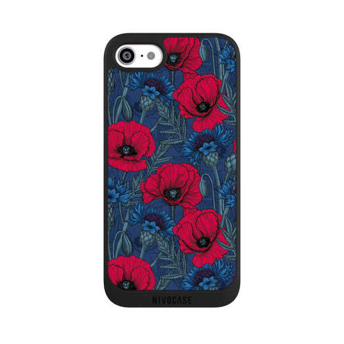Apple iPhone SE (2020) NIVOpure Poppies and Cornflowers on Blue