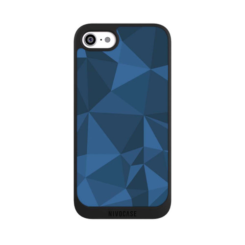 Apple iPhone SE (2020) NIVOpure Polygon Pattern Blue