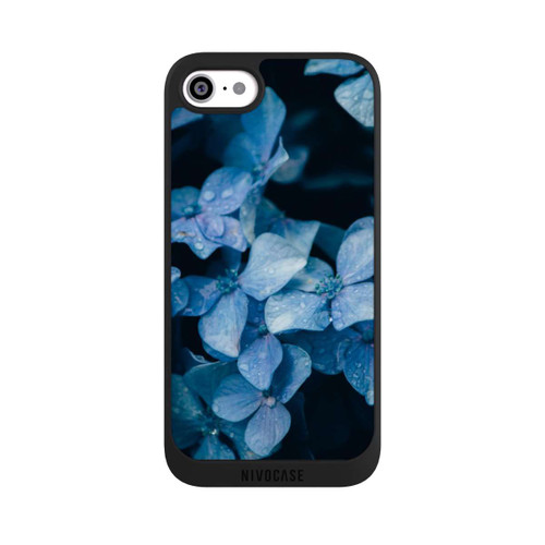 Apple iPhone SE (2020) NIVOpure Fleurs bleues 2