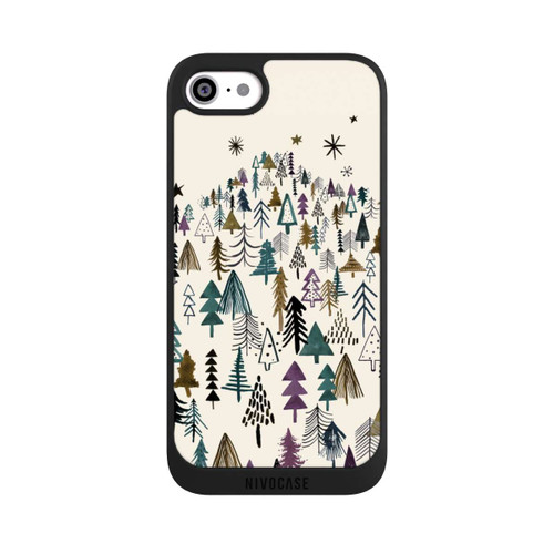 Apple iPhone SE (2020) NIVOpure Bergbäume Wald Lila