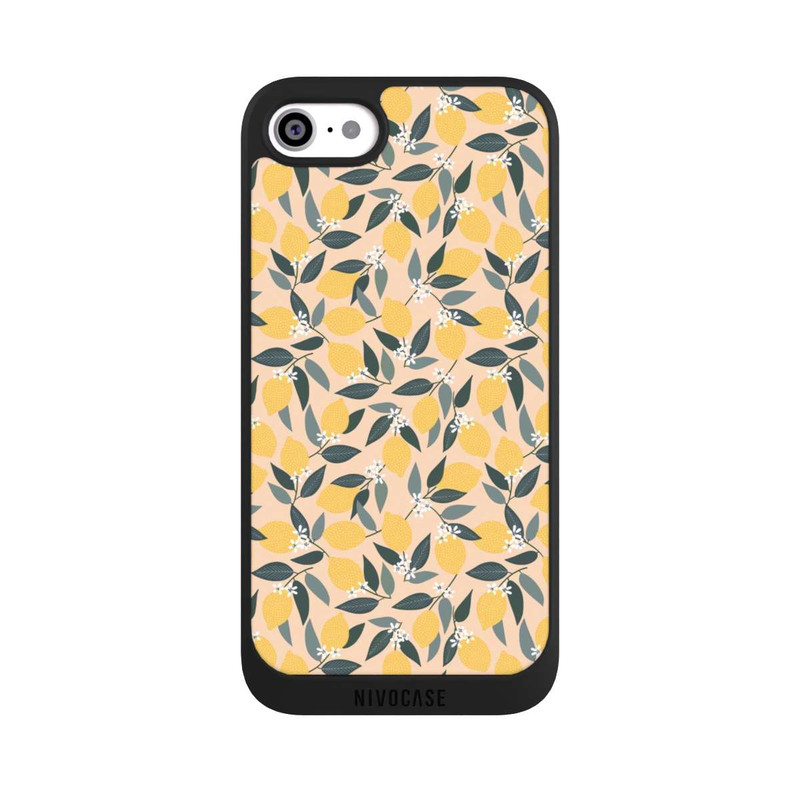 iPhone SE 2020 NIVOpure Motif rose citron