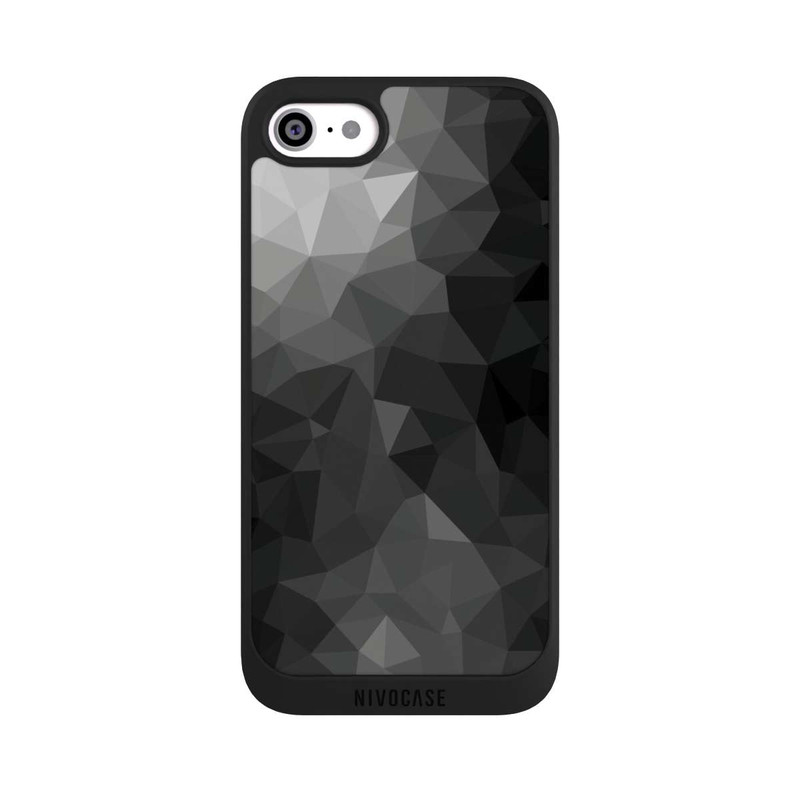 iPhone SE 2020 NIVOpure Polygonal Mosaic black/white