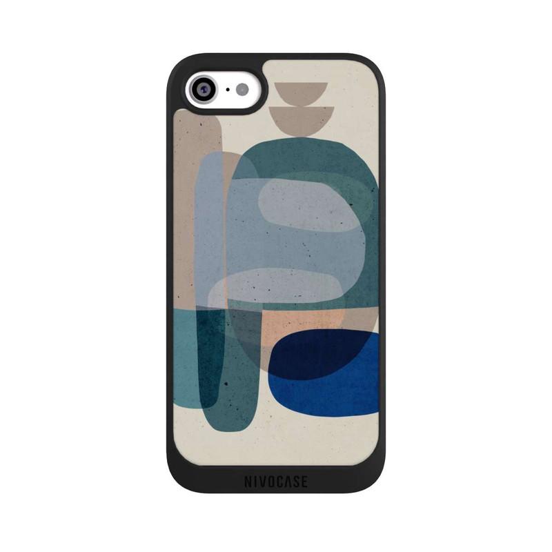 iPhone SE 2020 NIVOpure Pierres n° 3 Bleu