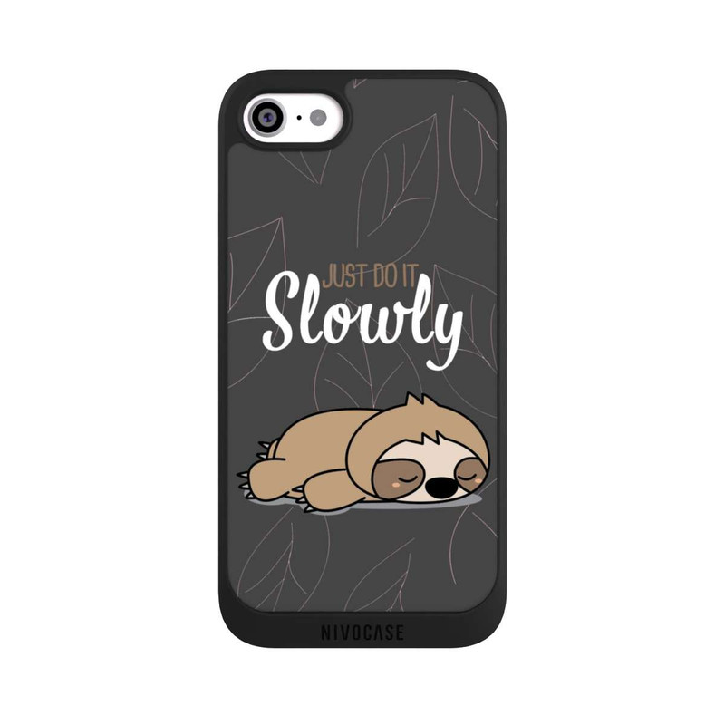 iPhone SE 2020 NIVOpure Just Do It Slowly Sloth Grey