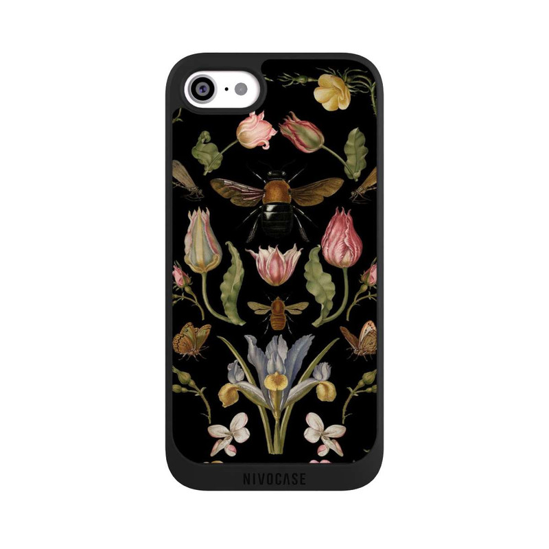 iPhone SE 2020 NIVOpure Wildblumen und Biene Schwarz