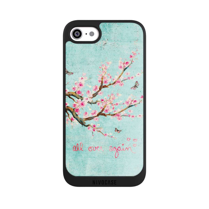 iPhone SE 2020 NIVOpure Cherry Blossom Tree Pattern Blue