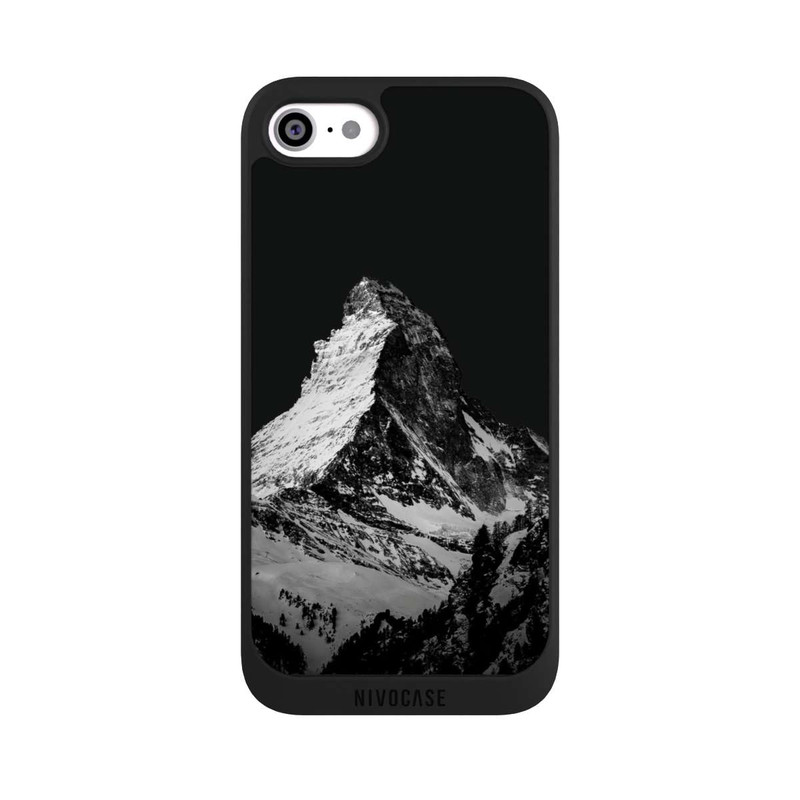 iPhone SE 2020 NIVOpure Snow Capped Mountains grey