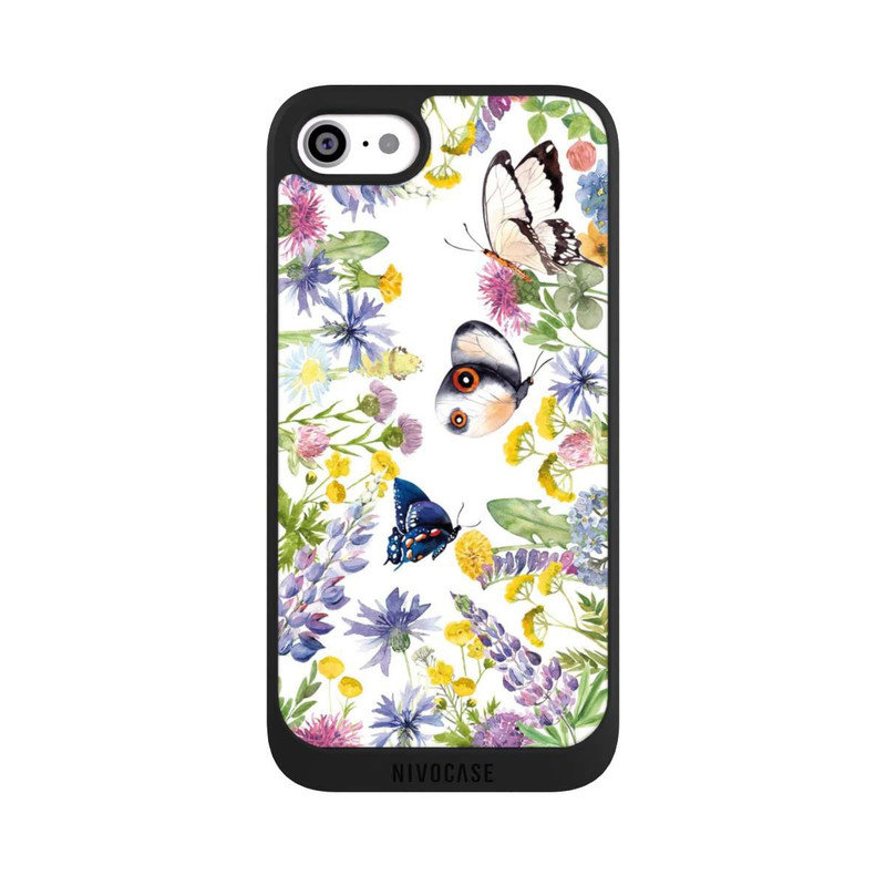 iPhone SE 2020 NIVOpure Colourful Spring Flowers and Butterflies