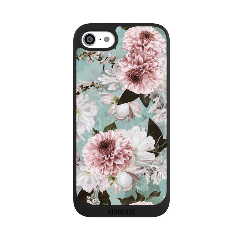 iPhone SE 2020 NIVOpure Flower Wallpaper Baroque Blue