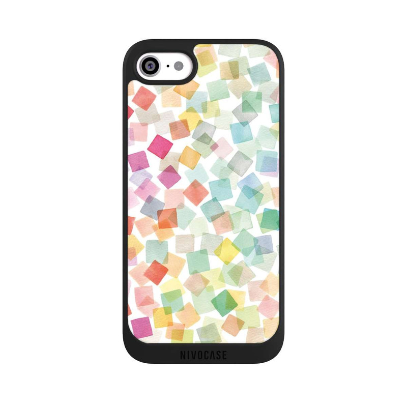 iPhone SE 2020 NIVOpure Confetti Geometric Plaids Rainbow