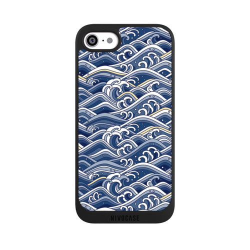 Apple iPhone SE (2020) NIVOpure Vagues bleues kanagawa