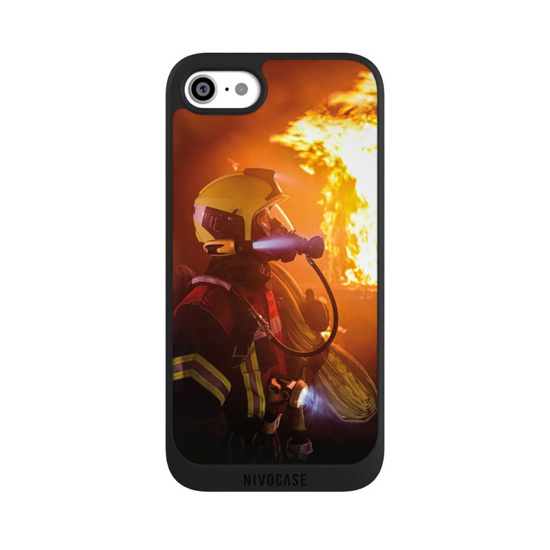 iPhone SE 2020 NIVOpure Firefighter Looking Up Explosion