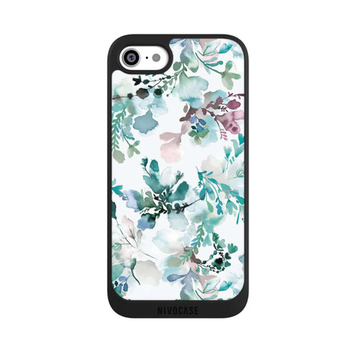 Apple iPhone SE (2020) NIVOpure Fleurs d'automne délicates Eucalyptus