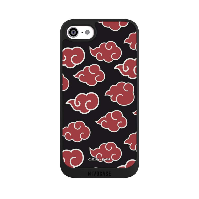 iPhone SE 2020 NIVOpure Akatsuki Pattern Noir Big