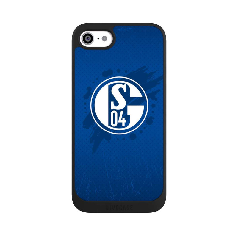 iPhone SE 2020 NIVOpure Schalke 04 Farbe Fleck Blau