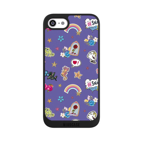 Apple iPhone SE (2020) NIVOpure Princess Pattern Purple Disney Princess