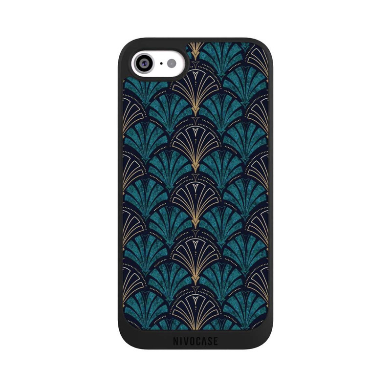 iPhone SE 2020 NIVOpure Art Deco Teal Gold Seamless