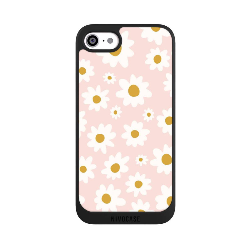 iPhone SE 2020 NIVOpure Retro Daisy Rose Pattern