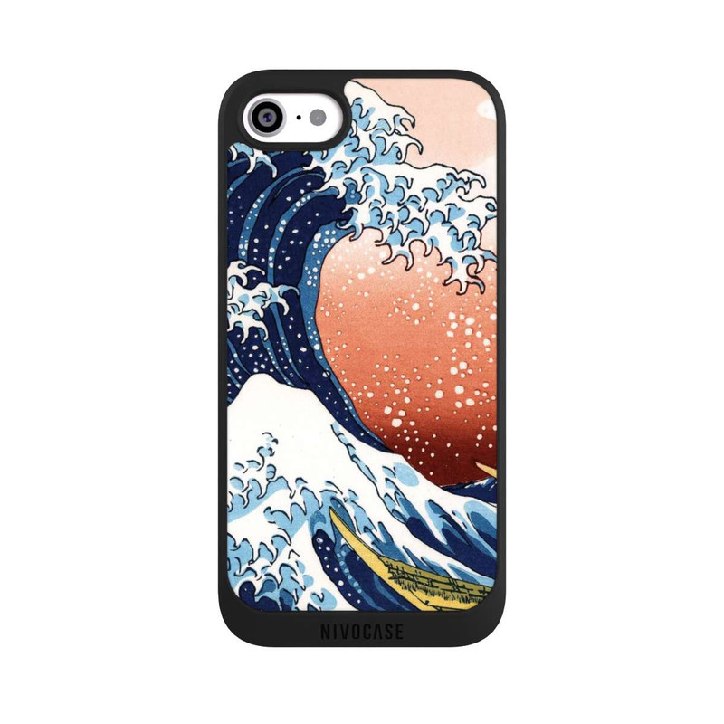 iPhone SE 2020 NIVOpure La Grande Vague de Kanagawa Rouge