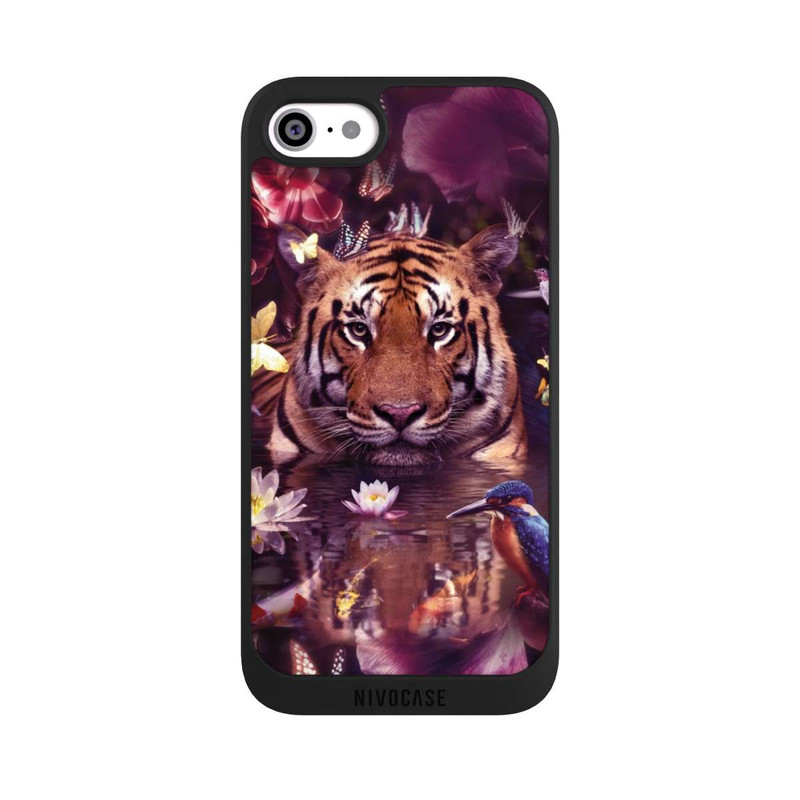 iPhone SE 2020 NIVOpure Tiger Blumenrahmen