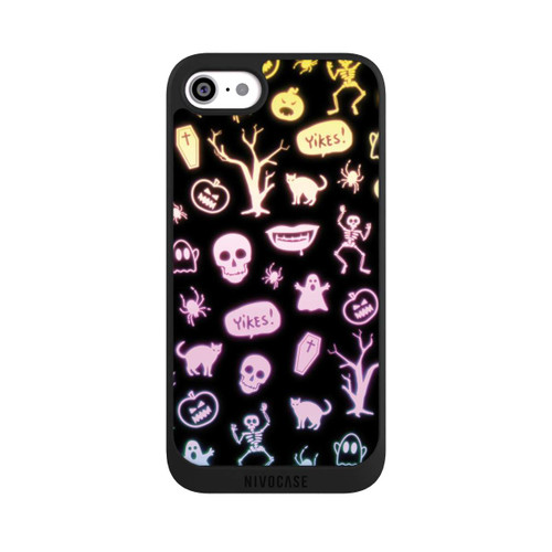 Apple iPhone SE (2020) NIVOpure Neon Halloween Stickers Black Background