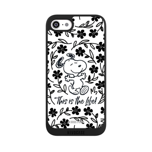 Apple iPhone SE (2020) NIVOpure Snoopy This Is The Life Noir &amp; Blanc