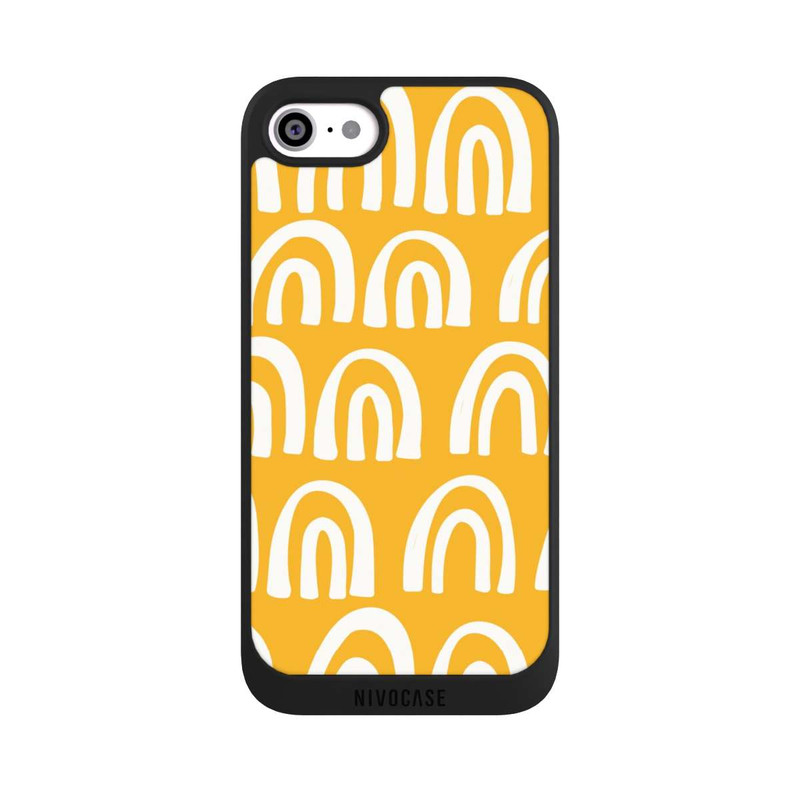 iPhone SE 2020 NIVOpure Handdraw Yellow Rainbows