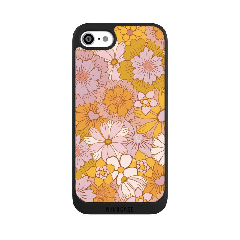 iPhone SE 2020 NIVOpure Retro Flower Walpaper Yellow