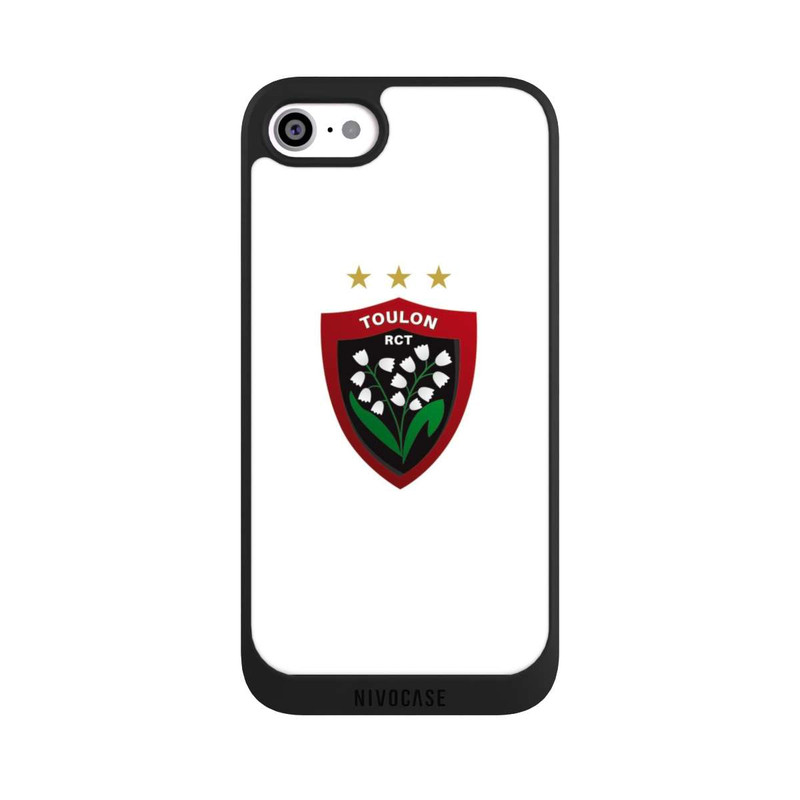 iPhone SE 2020 NIVOpure Logo RC Toulonnais Blanc