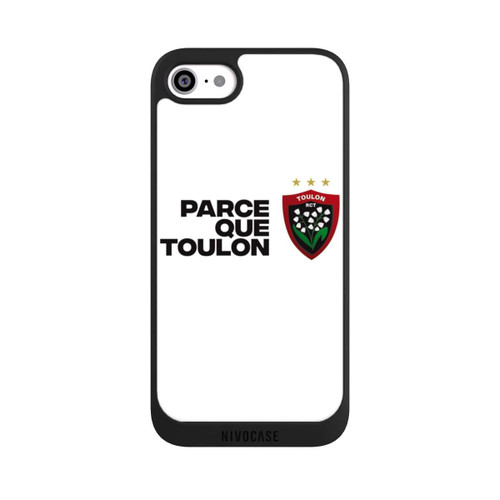 Apple iPhone SE (2020) NIVOpure RC Toulonnais PQT Blanc