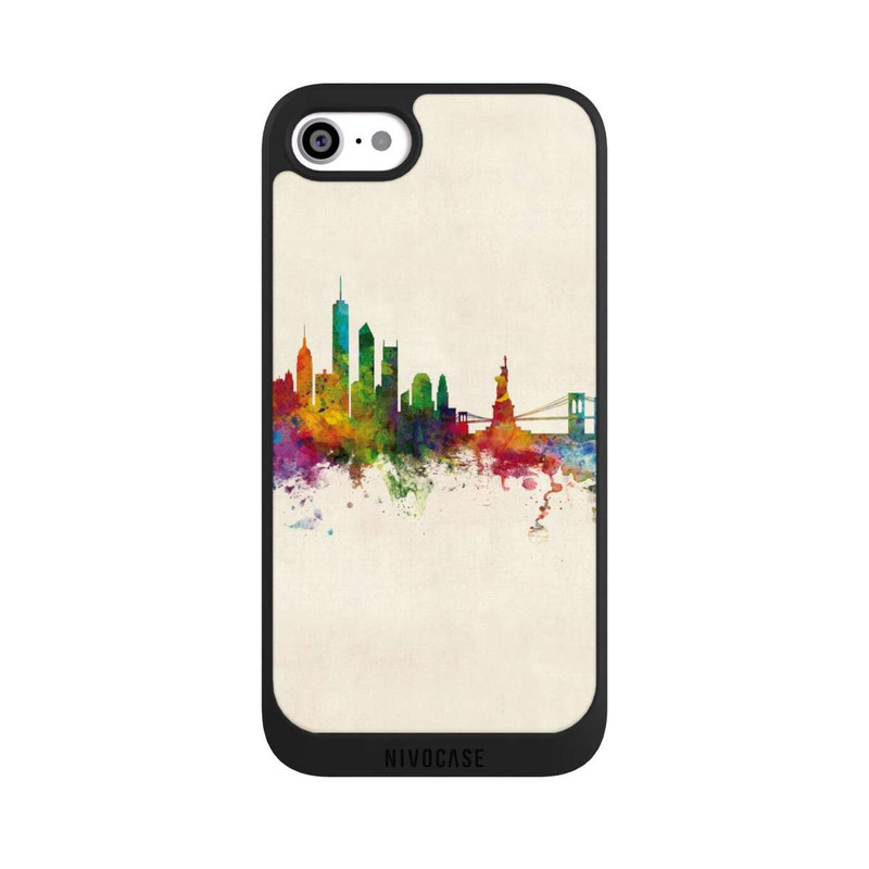 iPhone SE 2020 NIVOpure New York Skyline V2 Vintage Background