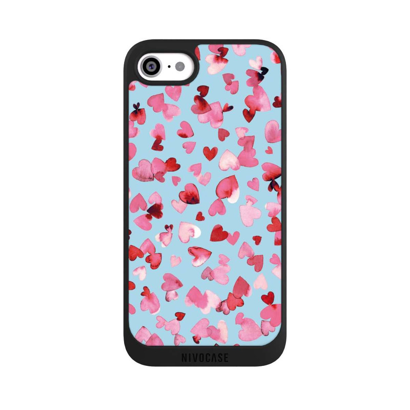 iPhone SE 2020 NIVOpure Valentines Love Hearts Pink Blue