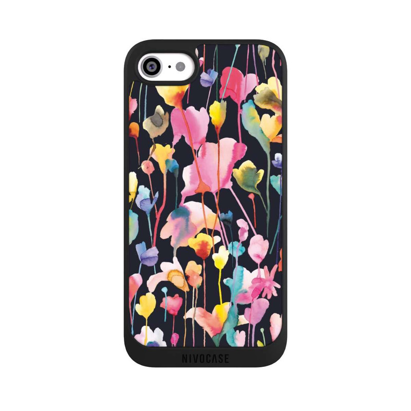 iPhone SE 2020 NIVOpure Wild Flowers Black