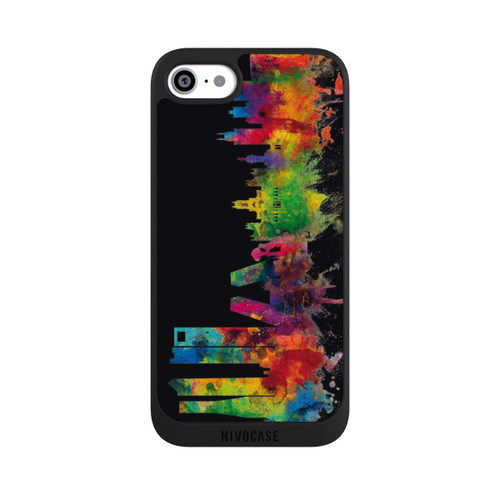 Apple iPhone SE (2020) NIVOpure Madrid Spain Skyline Black
