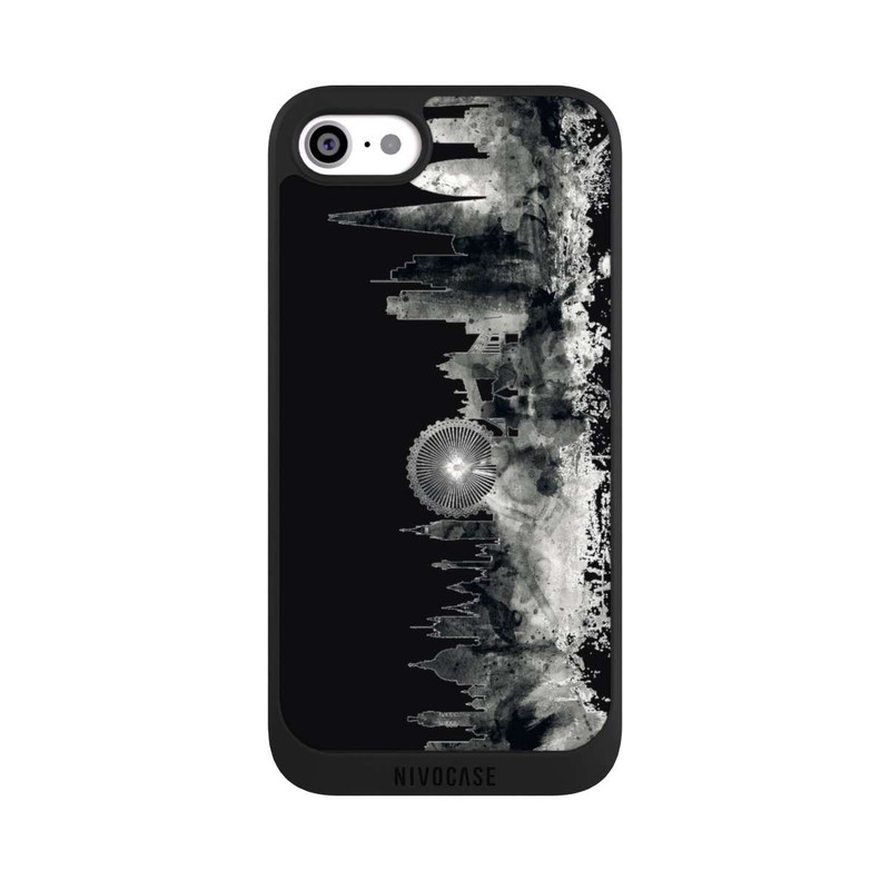 iPhone SE 2020 NIVOpure London Skyline BW Black