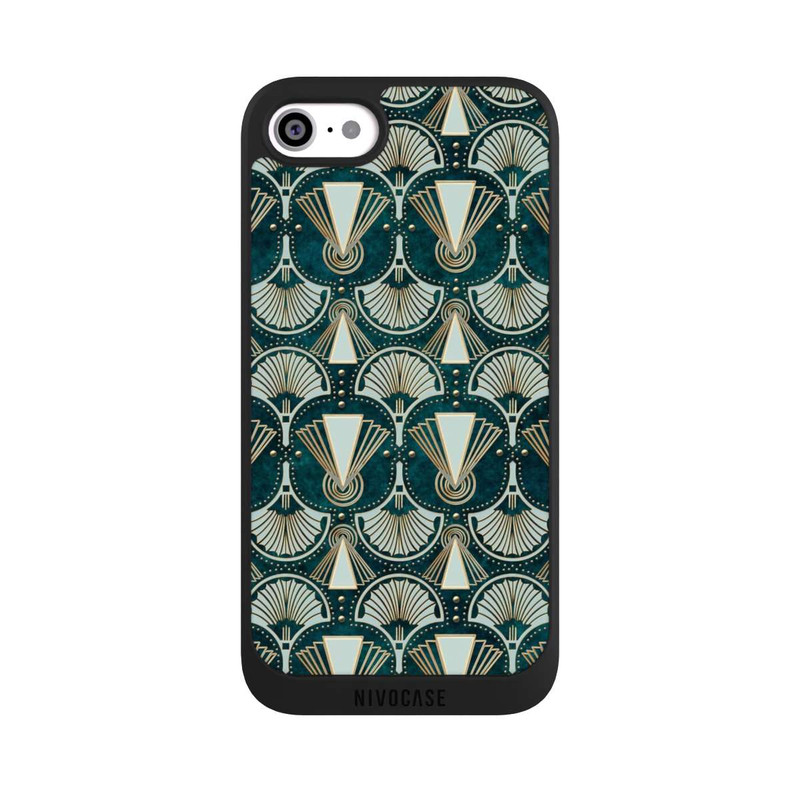 iPhone SE 2020 NIVOpure Art Deco Green Pattern