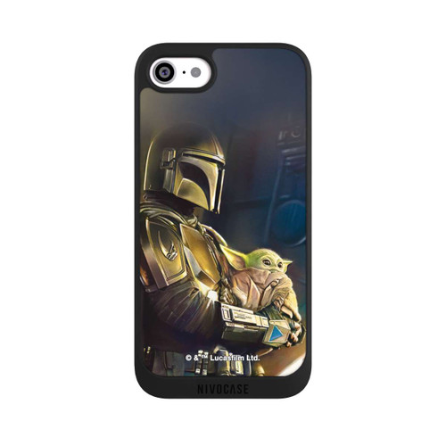 Apple iPhone SE (2020) NIVOpure Mandaloriens et Grogu à l'intérieur du vaisseau