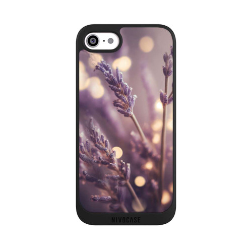 Apple iPhone SE (2020) NIVOpure Lavande en gros plan avec IA