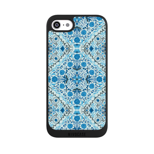 Apple iPhone SE (2020) NIVOpure Blue Floral Tiles