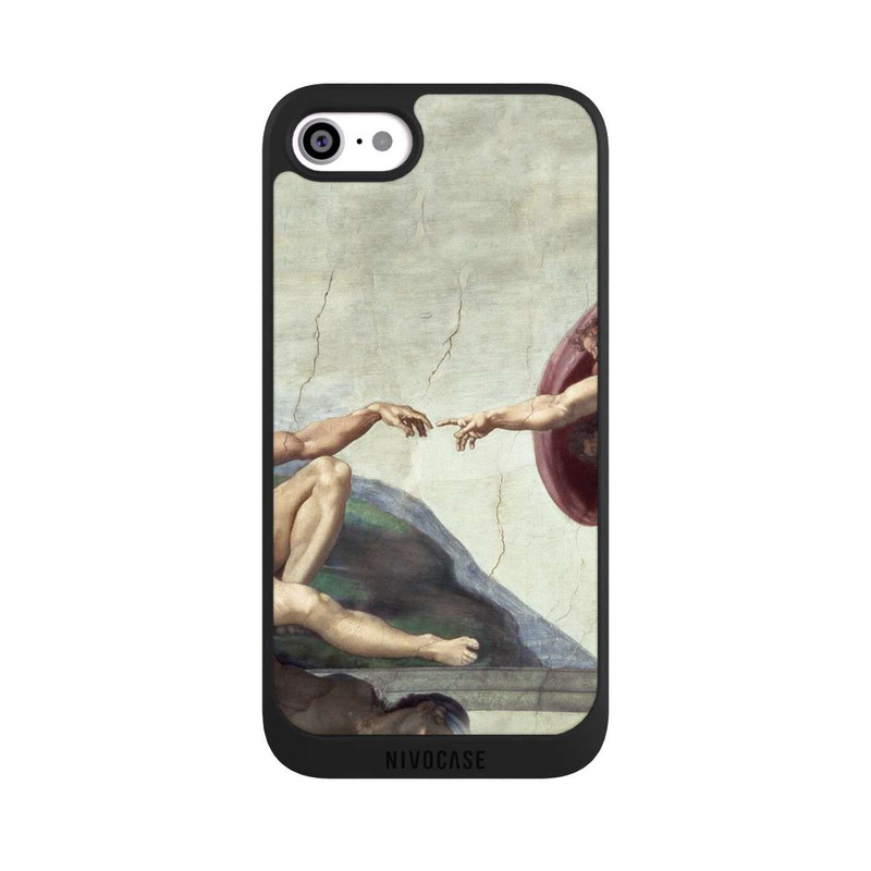 iPhone SE 2020 NIVOpure La Création d'Adam-Michel-Ange (Buonarroti)