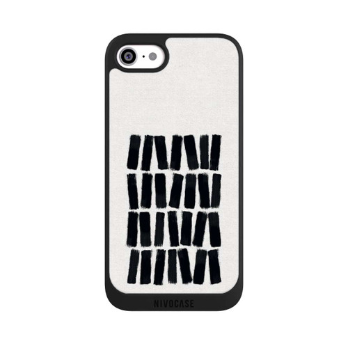 Apple iPhone SE (2020) NIVOpure Black Brush Strokes