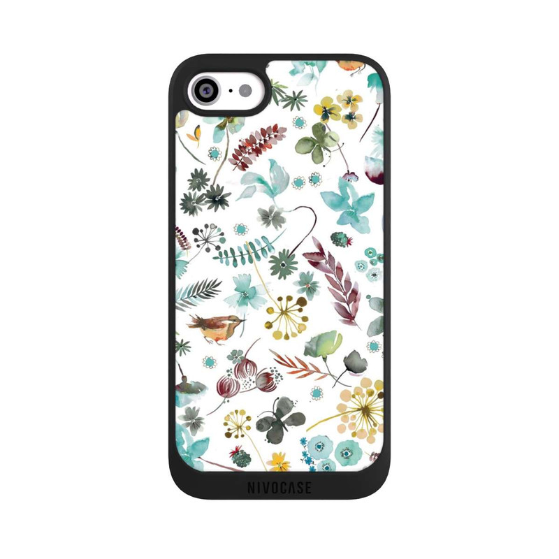 iPhone SE 2020 NIVOpure Papillon botanique Nature Bleu