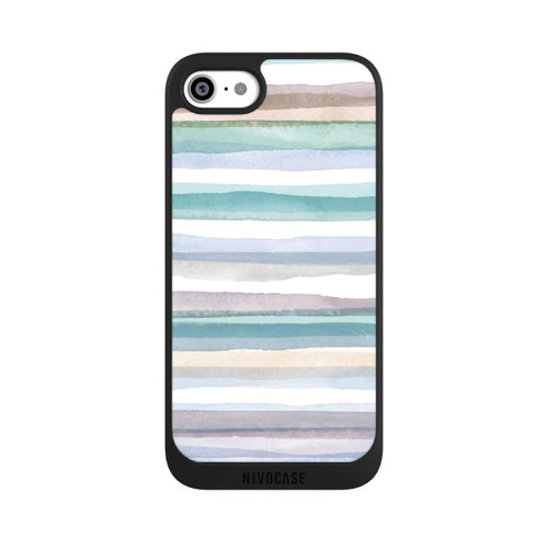 Apple iPhone SE (2020) NIVOpure Pastellfarbene Streifen Blau