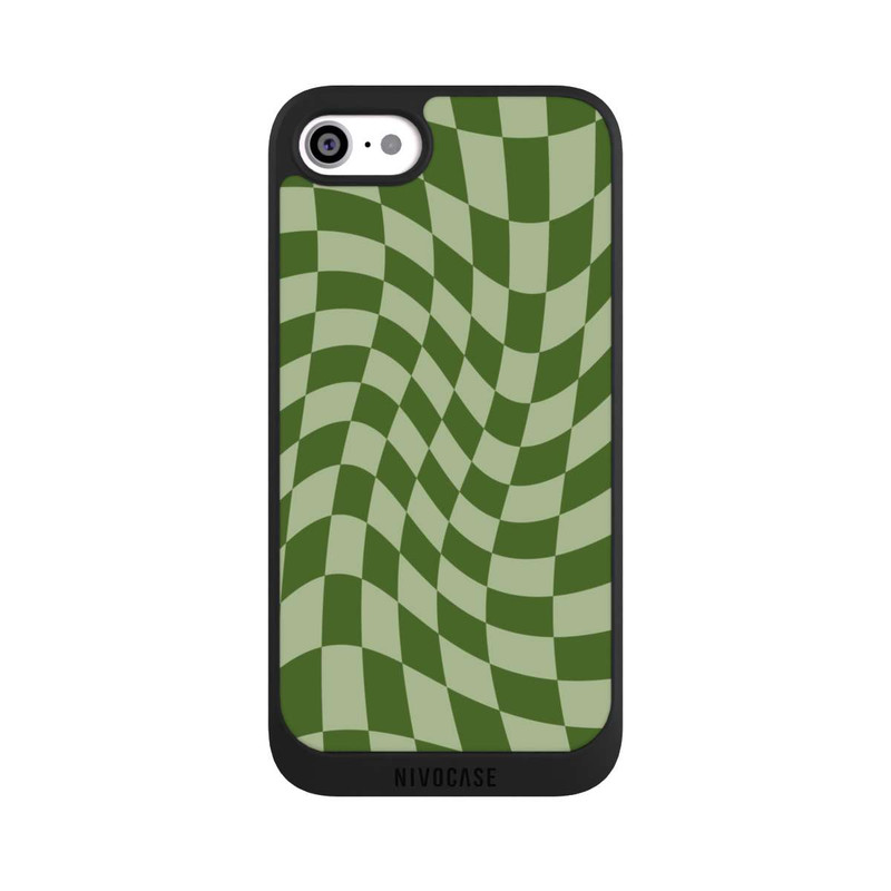 iPhone SE 2020 NIVOpure Checkerboard green