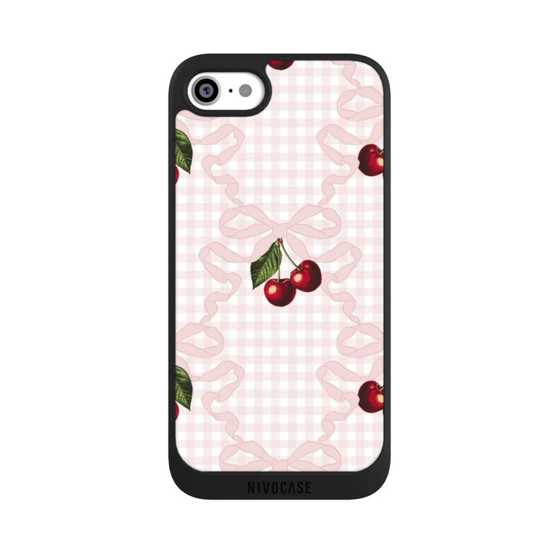 iPhone SE 2020 NIVOpure Cherry Pattern Pink